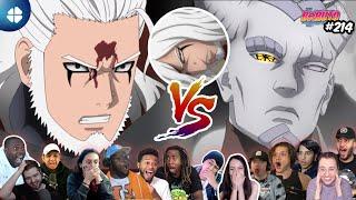 Kashin Koji (Jiraiya) VS ISSHIKI Full fight Reaction Mashup | Boruto 214  [ボルト -- 海外の反応]