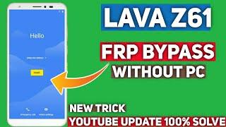 Lava Z61 FRP Unlock | Google Account Bypass Android 9 | Without Pc 100% Working