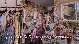 I've decided to pretend it's spring now and fully embrace it | Cleaning, thrifting & Tulips