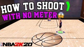 NBA 2K20 HOW TO SHOOT GREENS WITH NO SHOT METER!