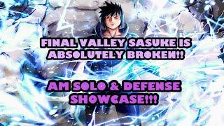 Final Showdown Sasuke AM Solo & Defense SHOWCASE!! He Is ABSOLUTELY BROKEN!! (Nxb Ninja Voltage)