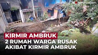 Kirmir Ambruk di Bandung, Warga dan Motor Tercebur | OneNews Update