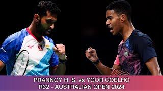 Prannoy H. S. vs Ygor Coelho | Badminton Australian Open 2024