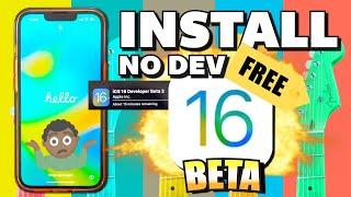 INSTALL iOS 16 Beta FREE (Without Developer Account) - EASY (iPhone and iPad)