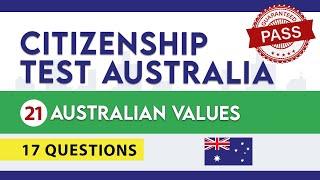 2024 UPDATED CITIZENSHIP TEST AUSTRALIA ―  Australian values