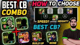 Best Center Back Combos Of E-FOOTBALL 25 | How To Choose Your Best CB? | Best Build Up & Destroyer?