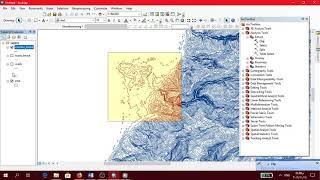 clip  and batch clip contour lines or roads in arc map