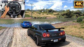 Nissan Skyline R34 GTR & Toyota Supra | Forza Horizon 5 | Thrustmaster T300RS gameplay