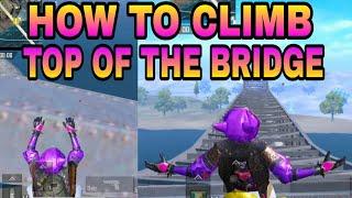 How to climb top of the bridge in pubg mobile | best trick for bridge camp |