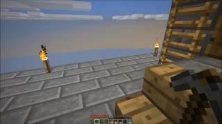 Minecraft Let's Play Skyblock Ep 5 Hostile Mob Grinder Experience Floor Added