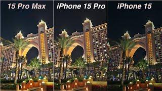 iPhone 15 Pro Max vs iPhone 15 Pro vs iPhone 15 Camera Test Comparison