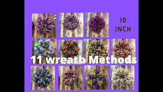 11 Different Methods wreath bases with 10 inch mesh|Hard Working Mom Wreath Basics