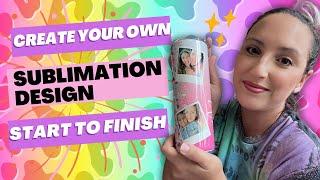 Use Canva and Creative Fabrica to Design your Own Sublimation Tumbler - Print to Press Tutorial