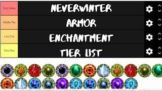 Neverwinter Armor Enchantment Tier List