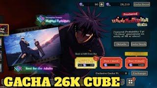 REROLL 26K CUBE‼️GACHA MEGUMI V.2 ATTACKER RAJA DEBUFF  JUJUTSU KAISEN PHANTOM PARADE