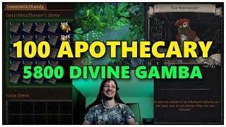 [PoE] 100 Apothecary - 5800 Divine gamba & double corruptions - Stream Highlights #691