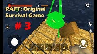 BUILDING THE BONFIRE AND RAINCATCHER | RAFT: Original Survival Game GAMEPLAY Part 3