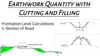 Earthwork Calculations For Road Works | How to Calculate Earthwork Cutting and Filling Quantity