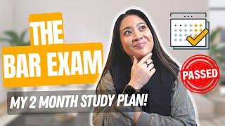 How I Passed the Bar Exam: My DETAILED Study Schedule