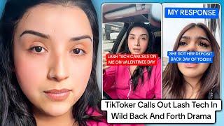 TikToker Calls Out Lash Tech In Viral Back & Forth Drama