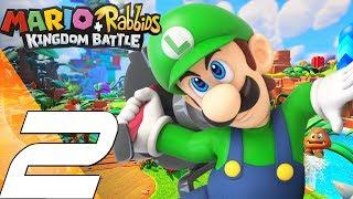 MARIO + RABBIDS Kingdom Battle - Gameplay Walkthrough Part 2 - Pirabbid Plant Boss (Full Game) 100%