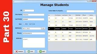 JAVA - Student Information System Project In Java Using NetBeans With Source Code | Part 30