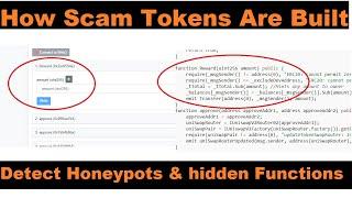 How Scam Tokens Are Built | Detect Hidden Functions On a Smart Contract