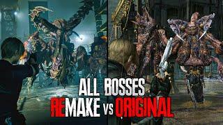 ALL BOSSES REMAKE VS ORIGINAL | SIDE BY SIDE GAMEPLAY COMPARISON RESIDENT EVIL 4 REMAKE VS ORIGINAL