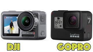 Сравнение DJI Osmo Action vs. GoPro Hero 7 Black