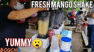 Philippines Street Food - Fresh Mango Shake