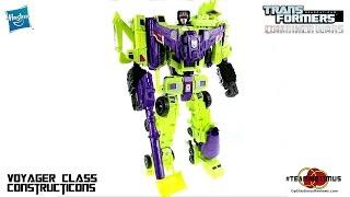 Video Review of the Transformers Combiner Wars Constructicons and DEVASTATOR
