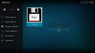 Install Backup for kodi