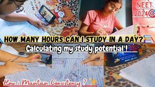 I checked my Study Potential| How i study Physics & maintain consistency| #neet aspirant study vlog