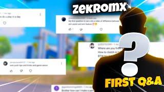 Face ? YouTube Income ? Device ? ZekromX 20.0k Special First Q&A (PUBG/BGMI)