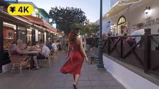 Costa Teguise Nighlife - 4K Walking Tour - LANZAROTE 2024