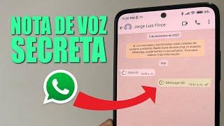 Cómo enviar audios secretos en WhatsApp