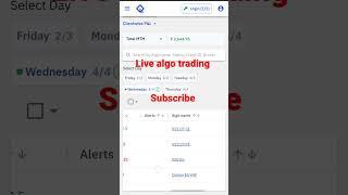 Live algo trading Profit #quanytiplyalgotrading #finvasia #finvaisaalgo