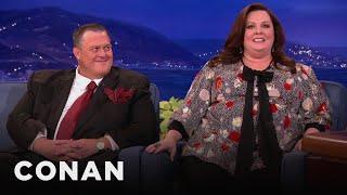 Melissa McCarthy Cried When She Met Chris Farley | CONAN on TBS