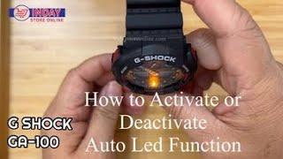 G-SHOCK GA-100 How to activate auto led function