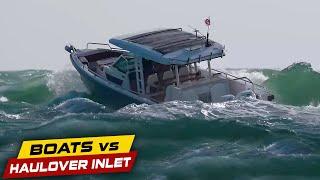 AXOPAR BOAT BURIED IN WAVES AT HAULOVER ! | Boats vs Haulover Inlet