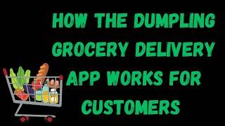 How To Use The Dumpling Grocery Delivery App For Customers! #shopdumpling #grocerydelivery2023