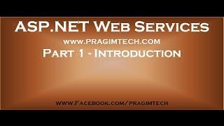 Part 1   Introduction to asp net web services