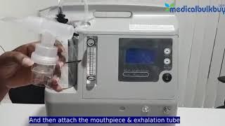How to Use nebulizer feature in GVS 5L Oxy-Pure Ultra Silence Oxygen Concentrator
