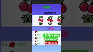 Coding a Slot Machine with Ruby #webdevelopment #coding #codefun