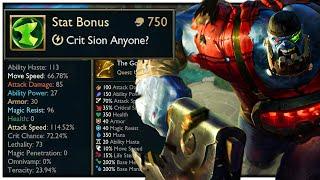 No Items Anvil Only Crit Sion The Way The Devs Intended!