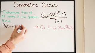 Find the Number of Terms in a Geometric Series