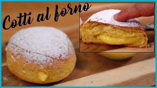 BOMBOLONI AL FORNO Sofficissimi ripieni di Crema Pasticcera