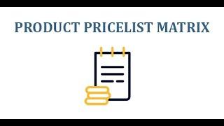 Generate Multi Pricelist Excel Reports Using #ProductPricelist Matrix #Odoo App #ExcelReports