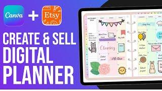 How To Make Digital Canva Planner And Sell On Etsy (Step By Step)