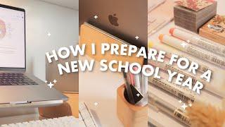 how i prepare for a new school year  desk setup, productivity apps, & healthy habits